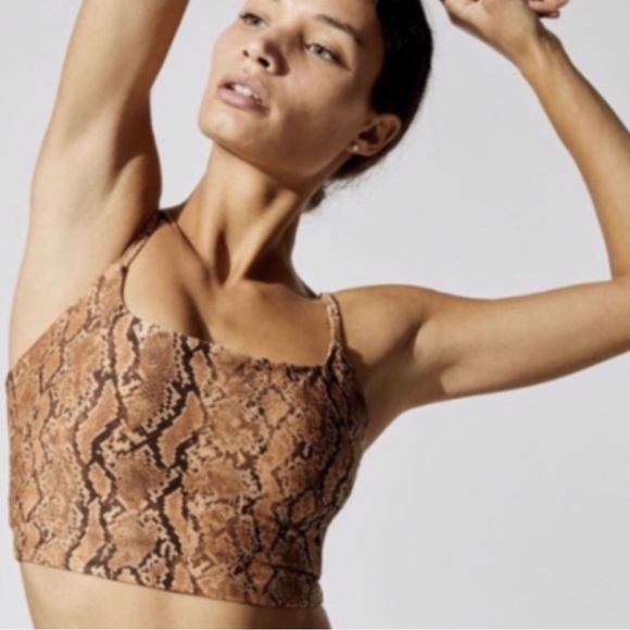 Carbon38 sandstone snakeskin python print bralette and leggings sz S - Picture 2 of 7